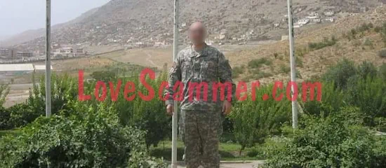 Foto robada de un soldado real. 